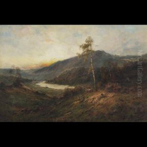 The River Teith Through The Trossachs by Alfred de Breanski