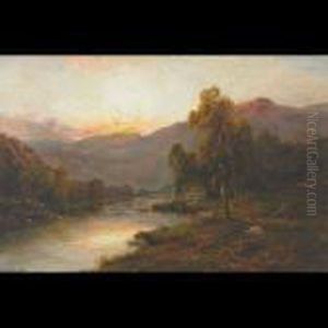 The Birches Of The Trossachs by Alfred de Breanski