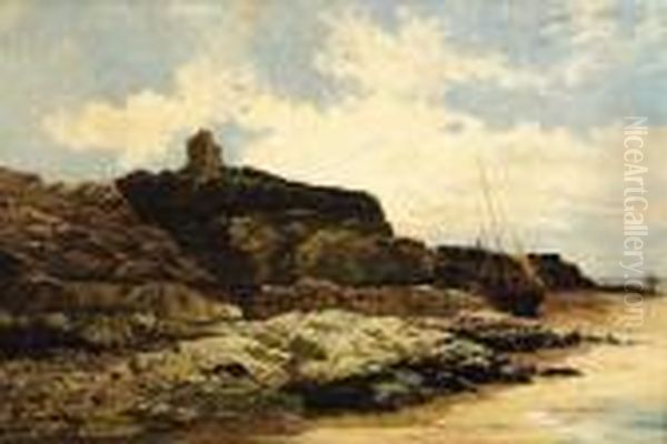 Heysham Abby, Morecambe Bay - view 1