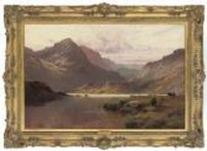 Loch Lomond At Sunset by Alfred de Breanski