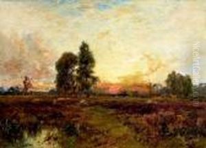 I: "sunset". Signed Alfred De Breanski And On The Reverse, No.2 by Alfred de Breanski