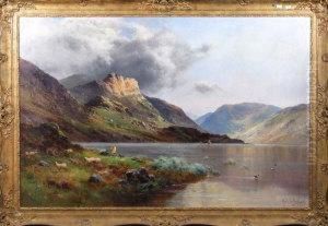 A Passing Storm, Wastwater by Alfred de Breanski