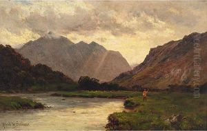 Snowdon Sunset After Rain by Alfred de Breanski