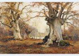 Burnham Beeches by Alfred de Breanski