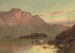 The Islands Near Inversnaid by Alfred de Breanski