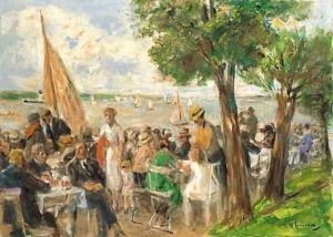 Gartenlokal an der Havel by Max Liebermann