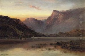The Ben More Range At Sunset by Alfred de Breanski
