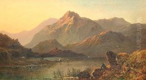 'lynn Ogwen, 10 Miles From Bangon, North Wales'.