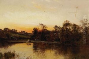 Wedge And Beetle by Alfred de Breanski