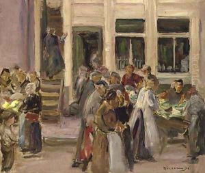 Judengasse in Amsterdam by Max Liebermann