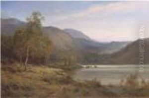 Birch-clad Hills Of Perth by Alfred de Breanski