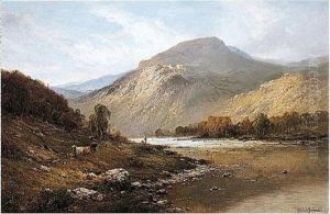 Midday - The Tay, Near Dunkeld, N.b. by Alfred de Breanski