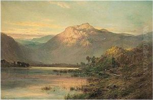 Loch Lomond At Sunset by Alfred de Breanski