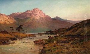 A Rosy Morn, Near Aberdeen by Alfred de Breanski