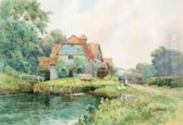 A Village Church; And Mapledurham Mill - view 1