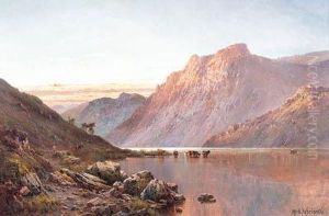 An Autumn Sunset, The Western Highlands by Alfred de Breanski