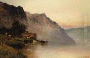 Stronachlachar, Loch Katrine by Alfred de Breanski