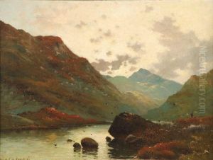 Llyn Ogwen, North Wales by Alfred Fontville De Breanski