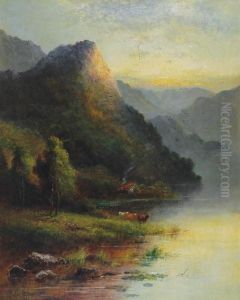 Pejzaz Ze Szkocji by Alfred Fontville De Breanski