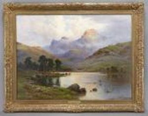 "langdale Pikes" by Alfred Fontville De Breanski