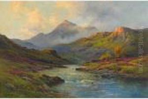 Evening On The West Highlands by Alfred Fontville De Breanski