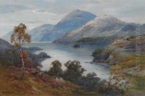Above Loch Earn, N.b. by Alfred Fontville De Breanski