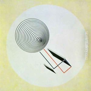 Proun 93, 1924 by Eliezer Markowich Lissitzky