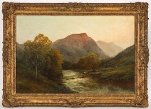 Evening On The Conway At Bettws-y- Coed