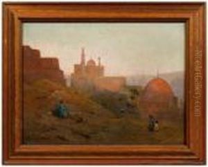 Cairo Evening by Alfred Fontville De Breanski