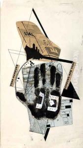 'Sihfs Karta' (Boat Ticket) an illustration from 'Six Stories with Easy Endings' 1922 by Eliezer Markowich Lissitzky