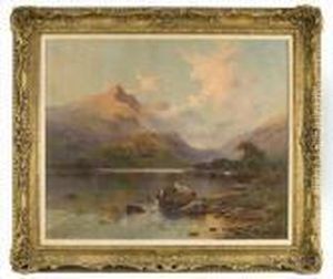 Evening Loch Fyne N.b. by Alfred Fontville De Breanski