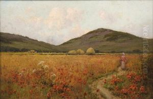 "poppyland" View From Overstrand Church,cromer, Inscription To Reverse (relined)