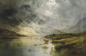 On Loch Etive, Argyll by Alfred Fontville De Breanski