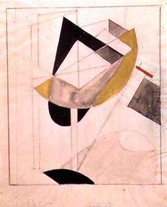Proun 19, 1920 by Eliezer Markowich Lissitzky