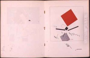 `Of Two Squares`-1920, 1922 by Eliezer Markowich Lissitzky