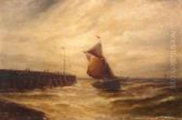 Fishing Boat Off A Jetty; And Companion - view 1