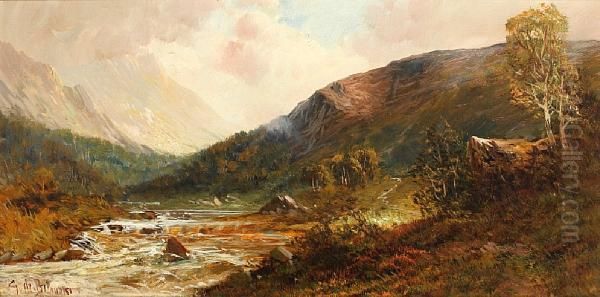 Mountainous Landscape At Dawn - view 1