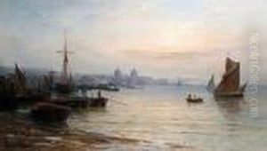 Boats On The River At Greenwich