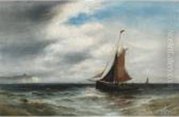 Fishing Boats Off The Coast Of Dover - view 1