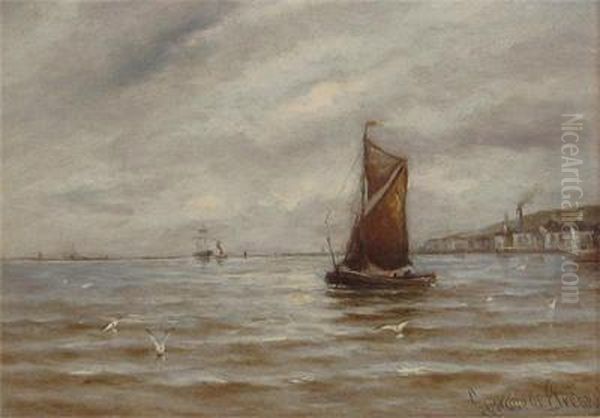 A Fishing Boat Near The Shore - view 1