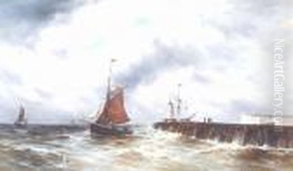 Fishing Boats Coming Into Harbour - view 1