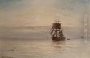 Shipping In Calm Seas by Gustave de Breanski