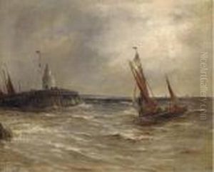 Running Into Harbour by Gustave de Breanski