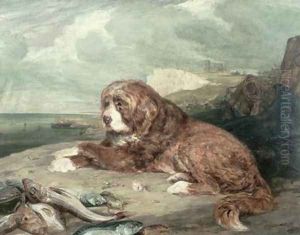 An Old Newfoundland Dog by John Frederick Lewis