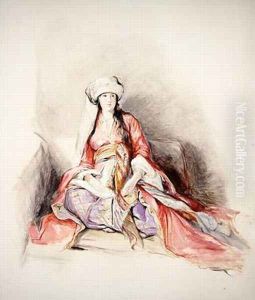 A Levantine Lady in Turkish Dress Constantinople by John Frederick Lewis