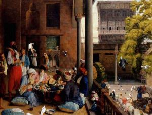 The Mid-Day Meal, Cairo 1875 by John Frederick Lewis