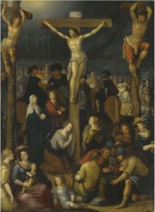 The Crucifixion by Louis de Caullery