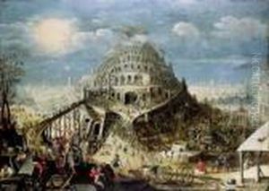 The Tower Of Babel by Louis de Caullery