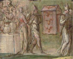 A Procession With The Ark Of The Covenant by Louis de Caullery
