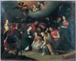 L'adoration Des Bergers by Louis de Caullery